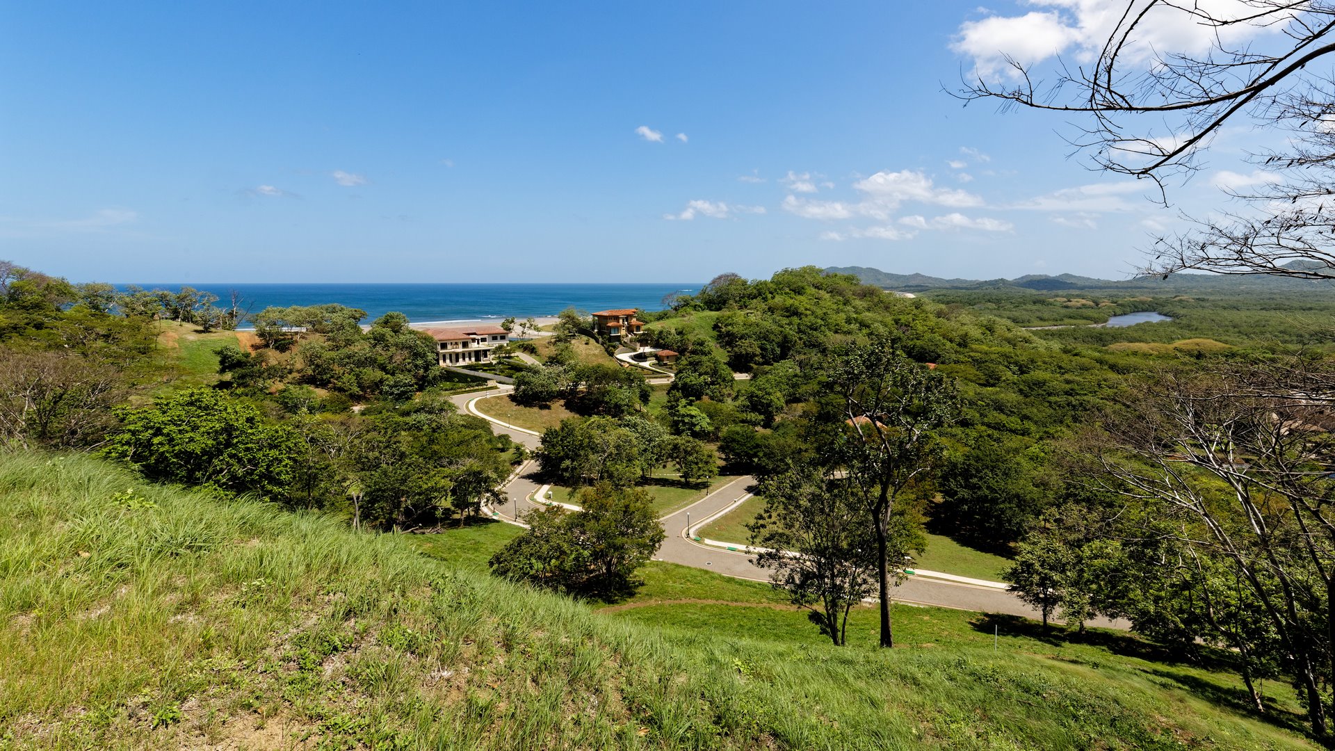 2138-La belle vue du haut de la parcelle située sur les hauteurs de Tamarindo