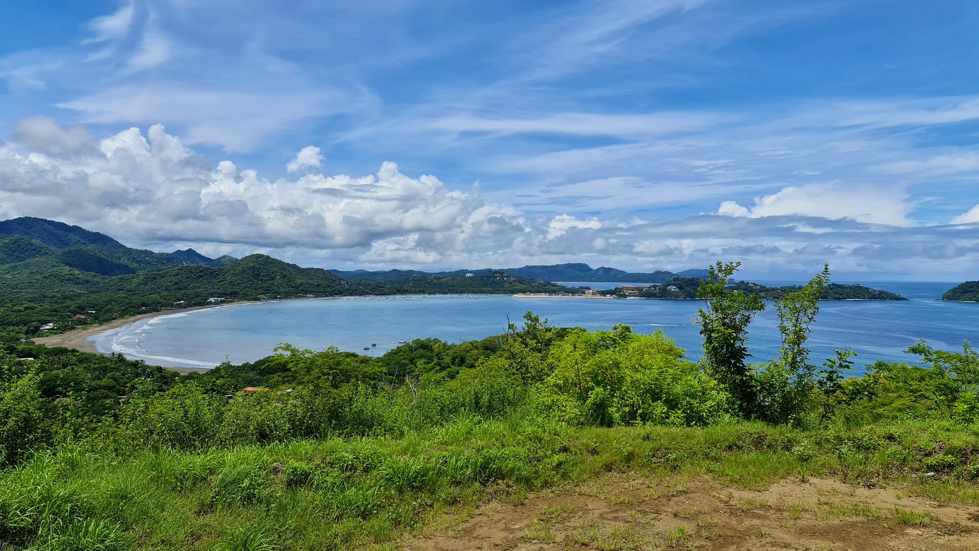 10076-Vue sur la mer du grand terrain en vente à Potrero au Costa Rica