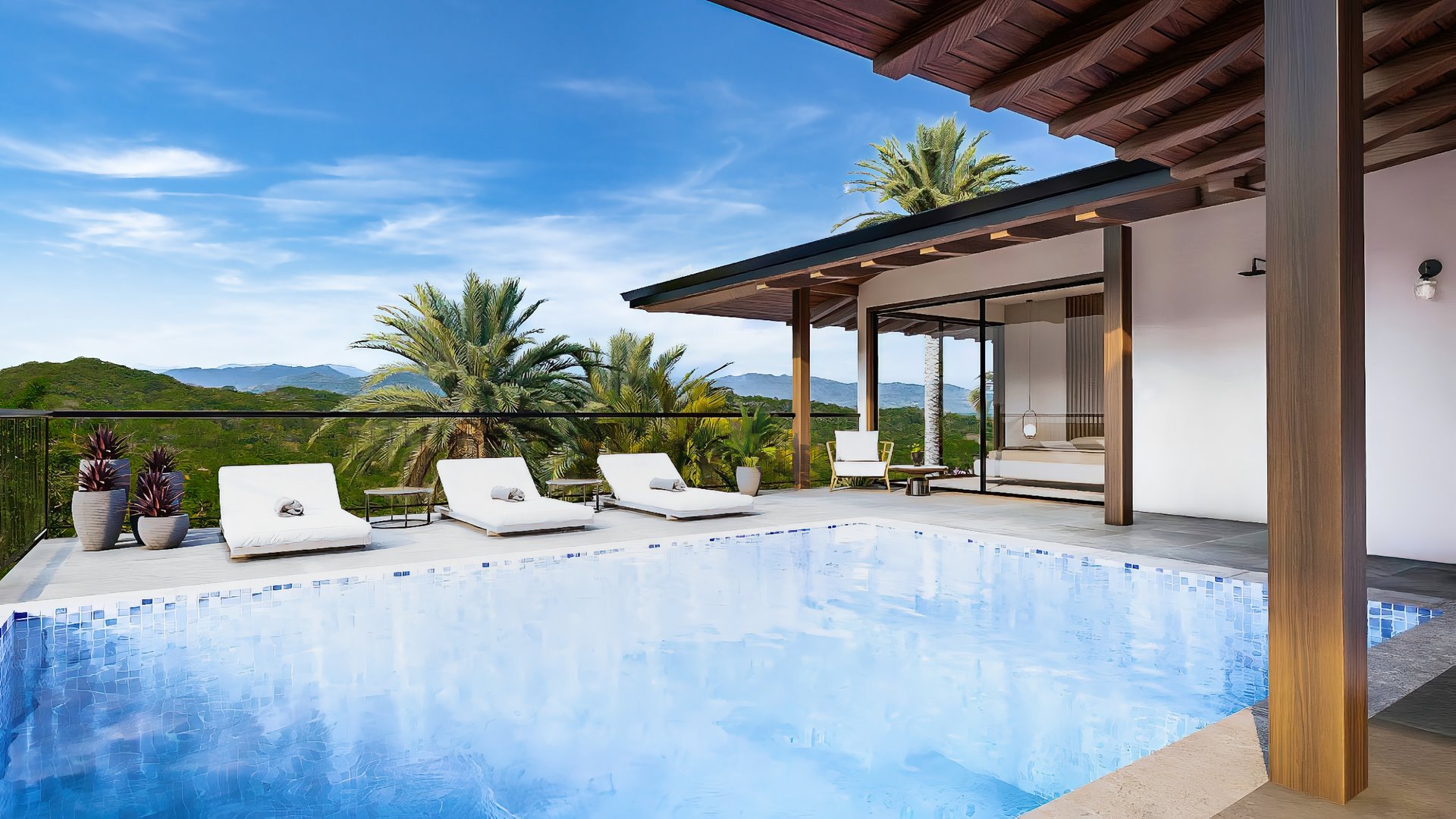 8385-La piscine de la villa neuve à acheter à Tamarindo au Costa Rica