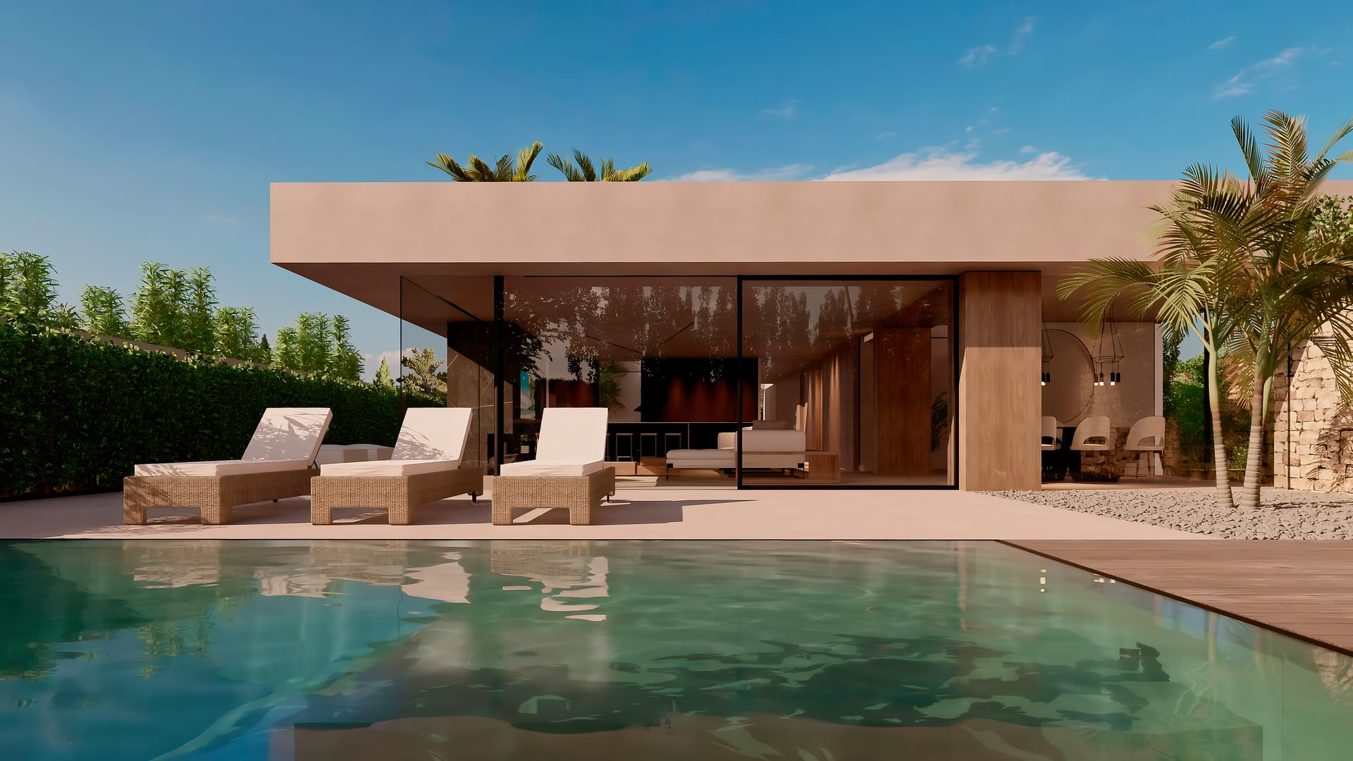 10490-La piscine de la villa moderne en vente à Tamarindo au Costa Rica