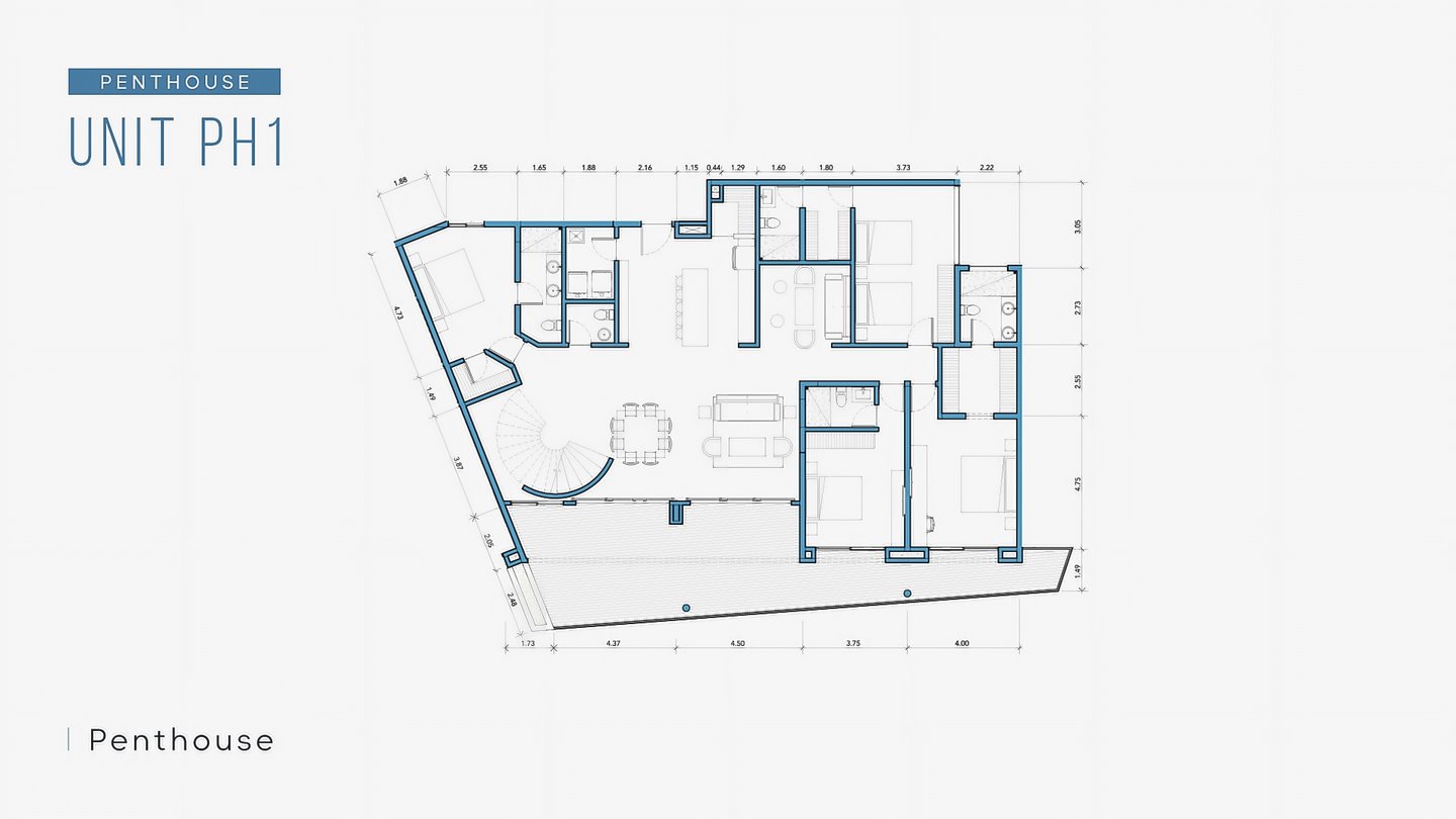 10660-Le plan du penthouse