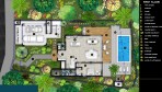 9772-La disposition des pièces en rez-de-jardin