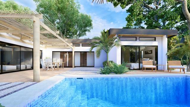 A Playa Grande, maison neuve à vendre avec une piscine.
