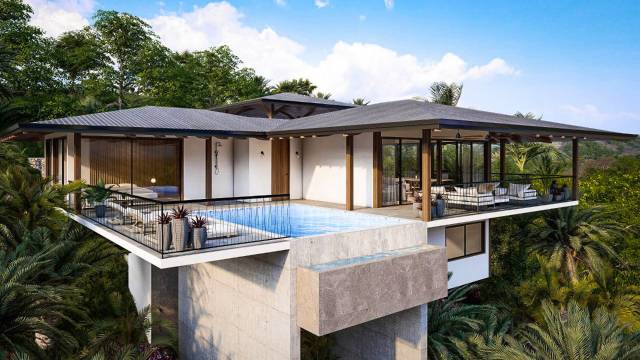 Villa neuve en vente à Tamarindo avec vue sur la nature.