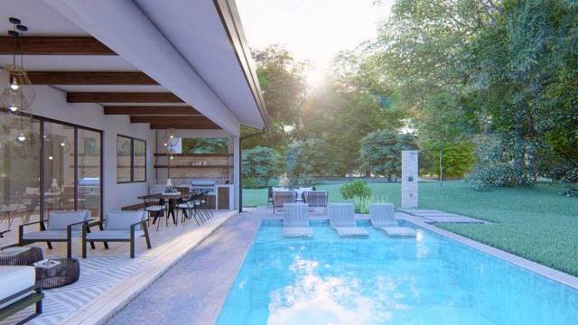 Maison moderne avec piscine en vente à 5 mn de Tamarindo.