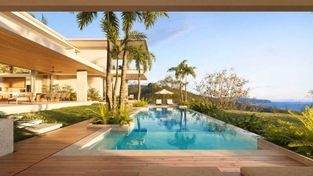 Villa neuve avec vue mer en vente à Flamingo.